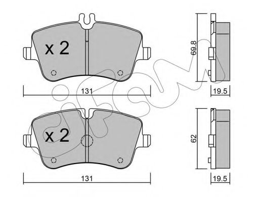 Тормозные колодки CIFAM 822-342-0