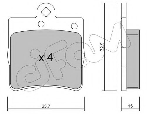 Тормозные колодки CIFAM 822-343-0