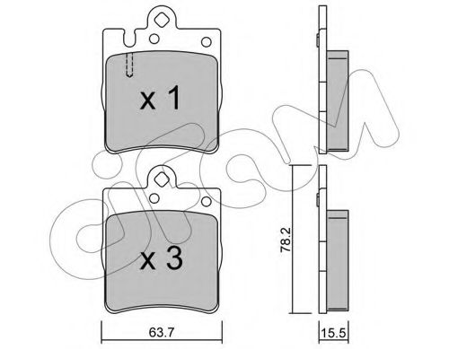 Тормозные колодки CIFAM 822-344-0