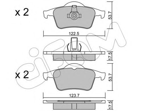 Тормозные колодки CIFAM 822-348-0