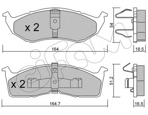 Тормозные колодки CIFAM 822-356-0