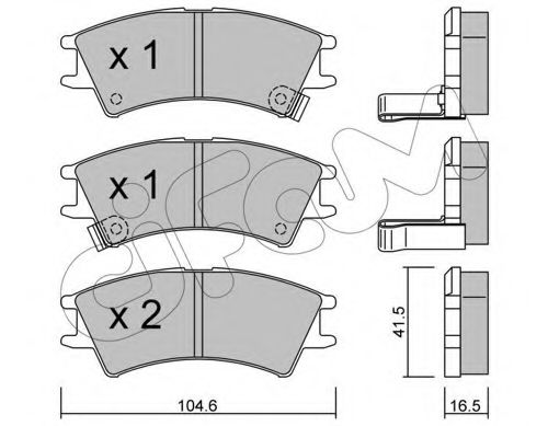 Тормозные колодки CIFAM 822-361-0