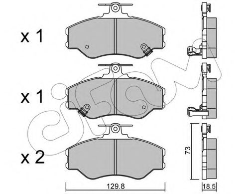 Тормозные колодки CIFAM 822-366-0