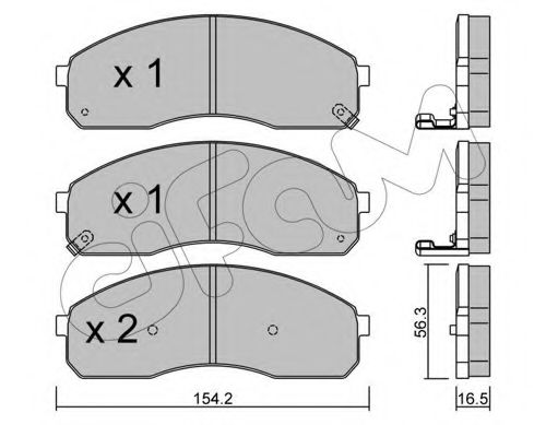 Тормозные колодки CIFAM 822-374-0