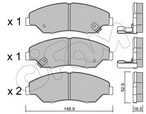 Тормозные колодки CIFAM 822-376-0