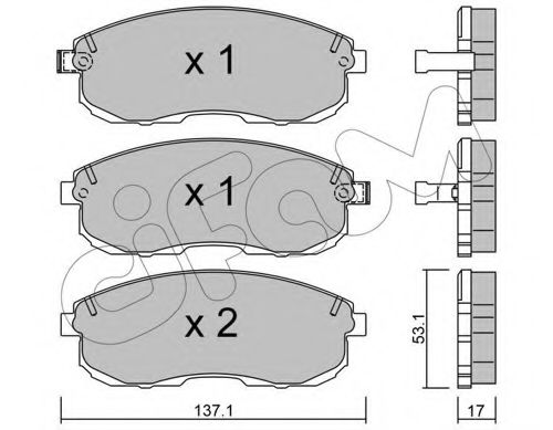 Тормозные колодки CIFAM 822-404-0