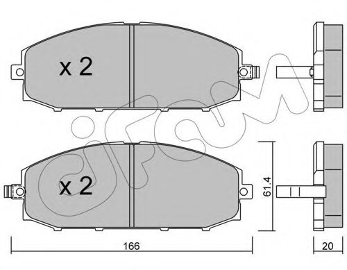 Тормозные колодки CIFAM 822-407-0