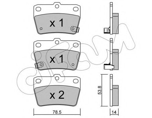 Тормозные колодки CIFAM 822-431-0