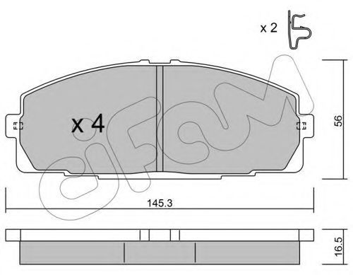 Тормозные колодки CIFAM 822-434-0