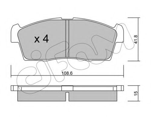 Тормозные колодки CIFAM 822-439-0
