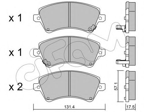 Тормозные колодки CIFAM 822-446-0