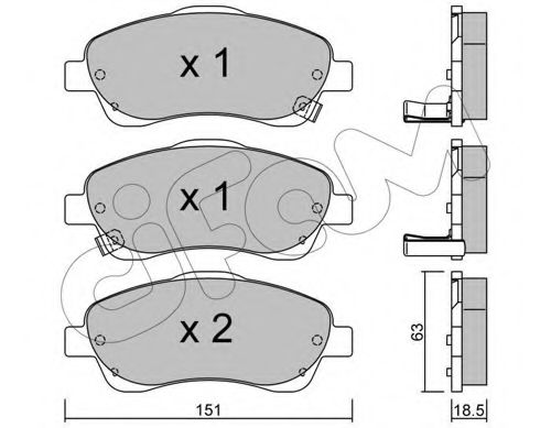 Тормозные колодки CIFAM 822-450-0