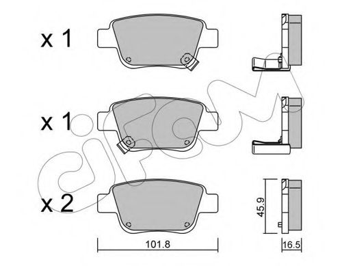 Тормозные колодки CIFAM 822-451-0