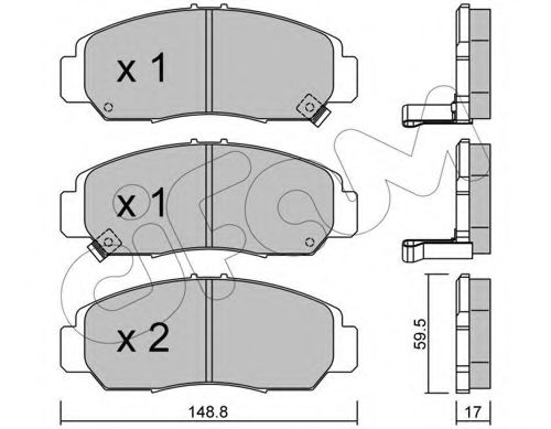 Тормозные колодки CIFAM 822-462-0