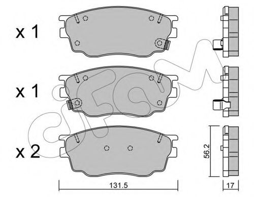 Тормозные колодки CIFAM 822-475-0