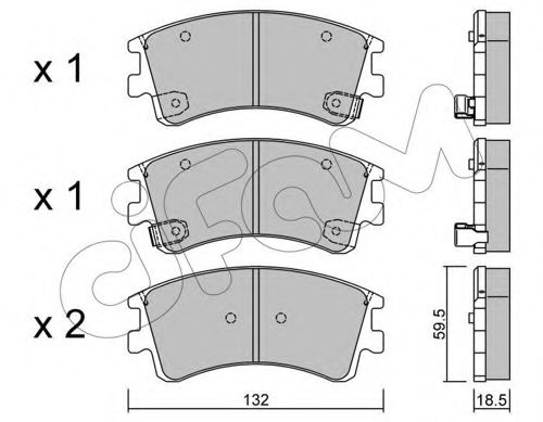 Тормозные колодки CIFAM 822-476-0