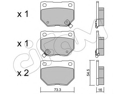 Тормозные колодки CIFAM 822-501-0