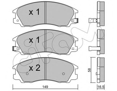 Тормозные колодки CIFAM 822-506-0
