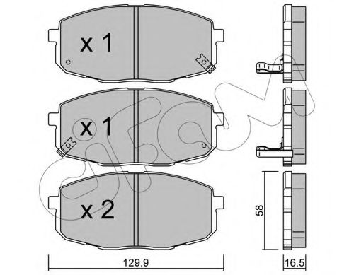 Тормозные колодки CIFAM 822-513-0