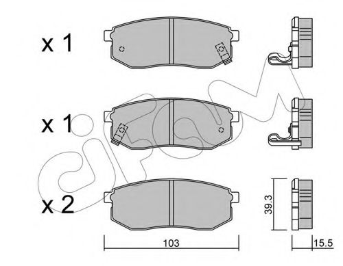 Тормозные колодки CIFAM 822-514-0
