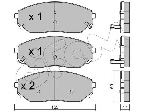 Тормозные колодки CIFAM 822-515-0