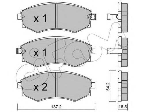 Тормозные колодки CIFAM 822-518-0