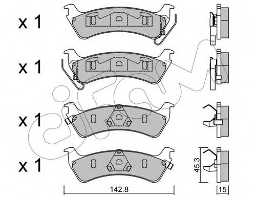 Тормозные колодки CIFAM 822-527-0