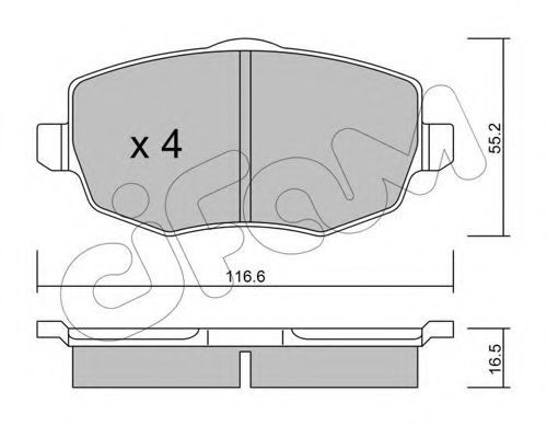 Тормозные колодки CIFAM 822-528-0
