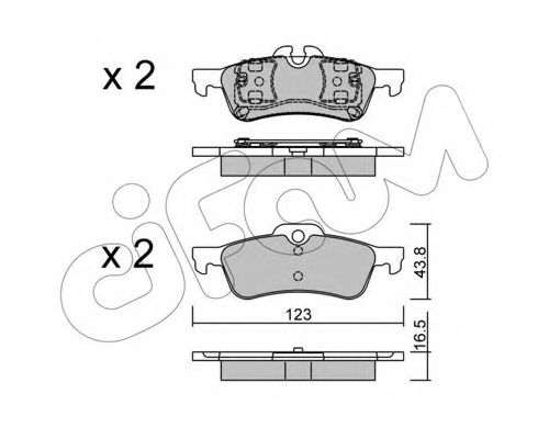 Тормозные колодки CIFAM 822-556-0