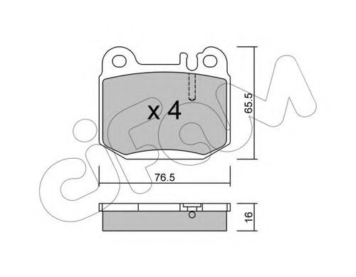 Тормозные колодки CIFAM 822-564-0