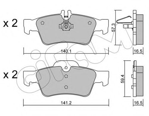 Тормозные колодки CIFAM 822-568-0