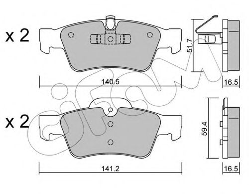 Тормозные колодки CIFAM 822-568-1