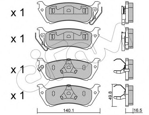 Тормозные колодки CIFAM 822-570-0