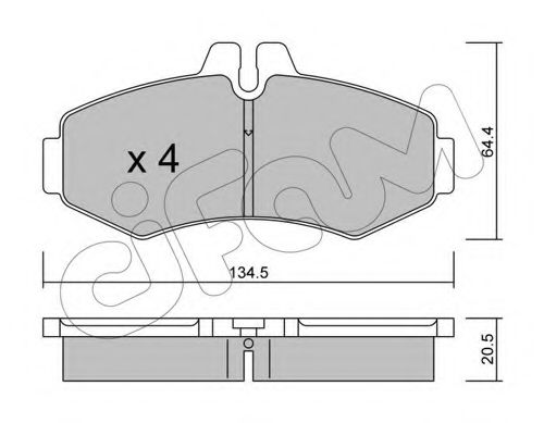 Тормозные колодки CIFAM 822-573-0