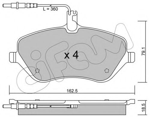 Тормозные колодки CIFAM 822-601-0