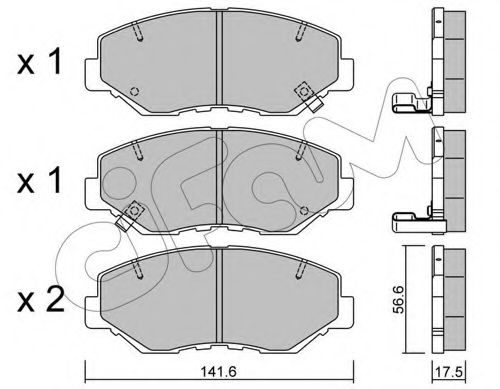 Тормозные колодки CIFAM 822-606-0
