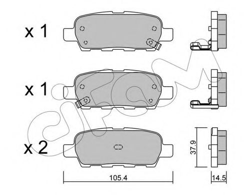 Тормозные колодки CIFAM 822-612-0