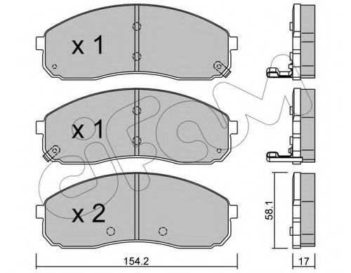 Тормозные колодки CIFAM 822-631-0