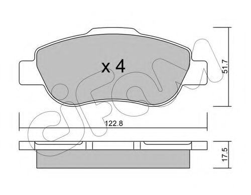 Тормозные колодки CIFAM 822-638-0