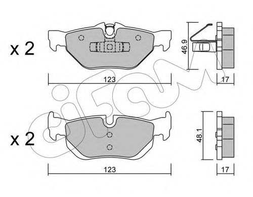Тормозные колодки CIFAM 822-642-0