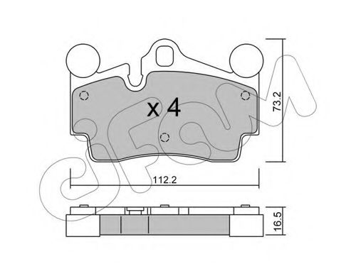 Тормозные колодки CIFAM 822-655-0