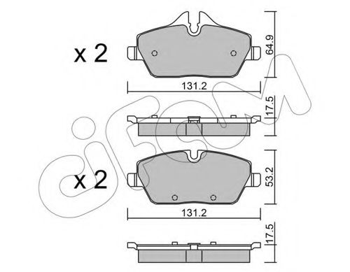 Тормозные колодки CIFAM 822-664-0