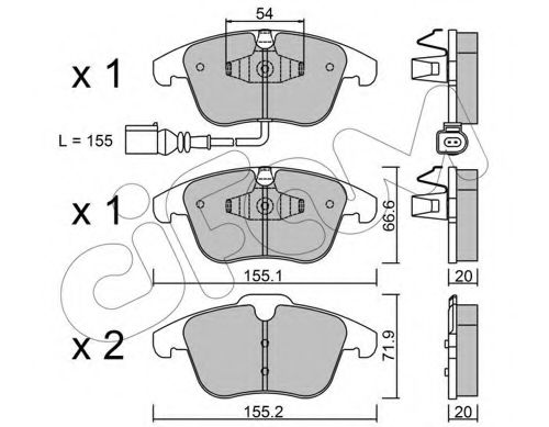 Тормозные колодки CIFAM 822-675-1