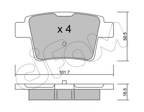 Тормозные колодки CIFAM 822-677-0