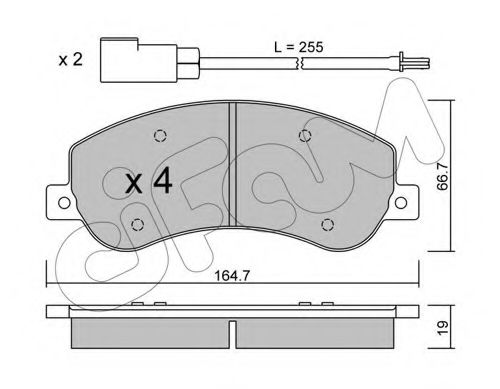Тормозные колодки CIFAM 822-680-0