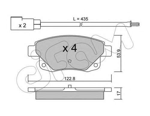 Тормозные колодки CIFAM 822-681-0