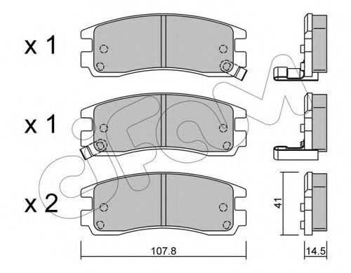 Тормозные колодки CIFAM 822-697-0