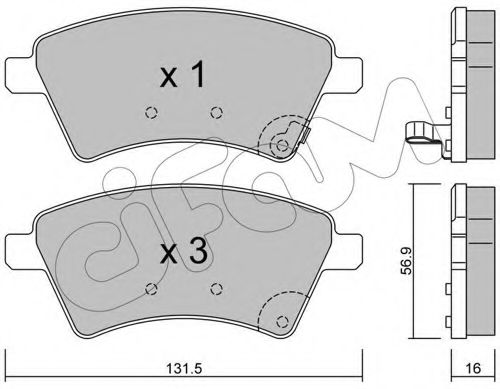 Тормозные колодки CIFAM 822-702-0