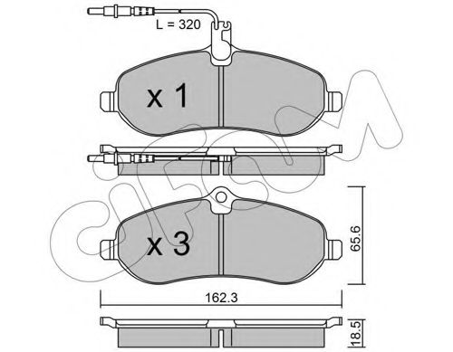 Тормозные колодки CIFAM 822-707-0
