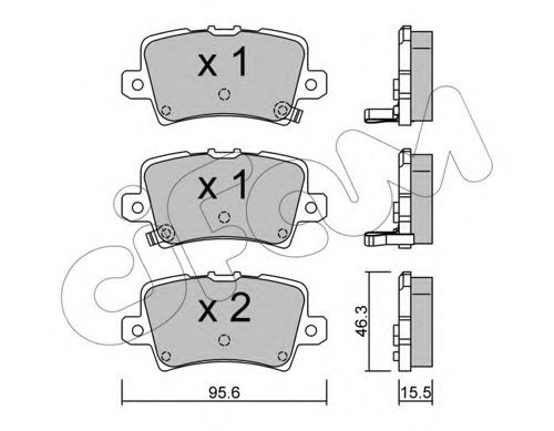 Тормозные колодки CIFAM 822-729-0
